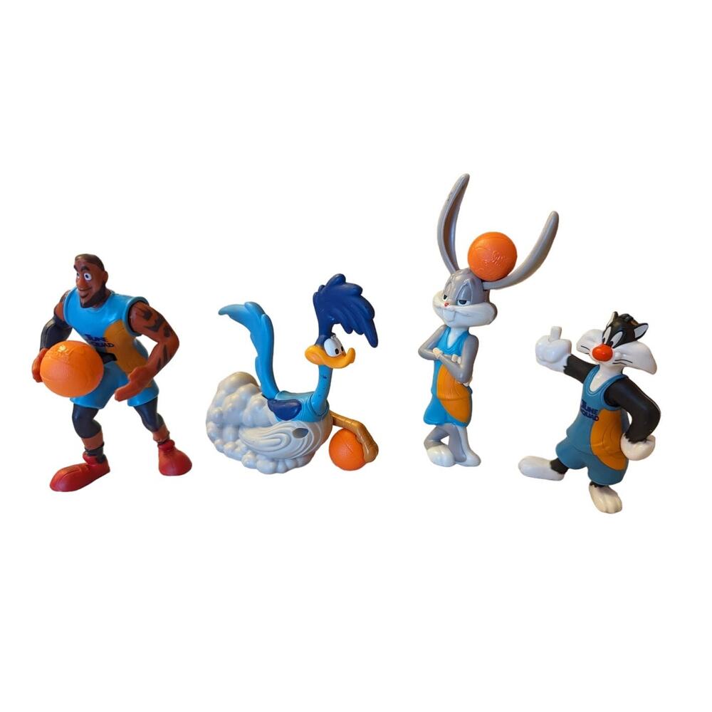 Space Jam McDonald Toys-Lebron James, Bugs, Sylvester, & Road Runner